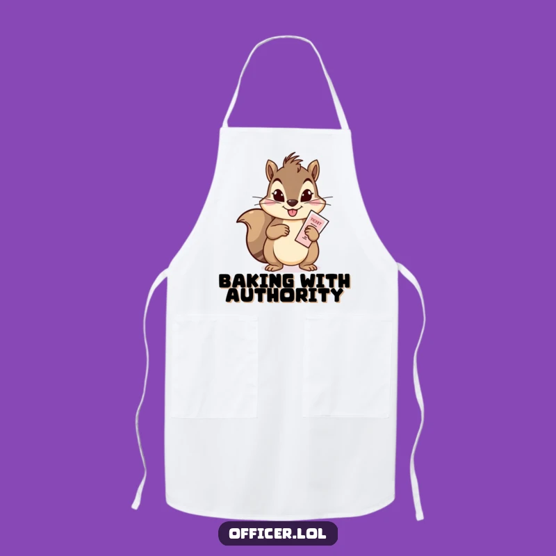 Funny Squirrel Chef Apron: Hilarious Kitchen Wear for Playful Cooks