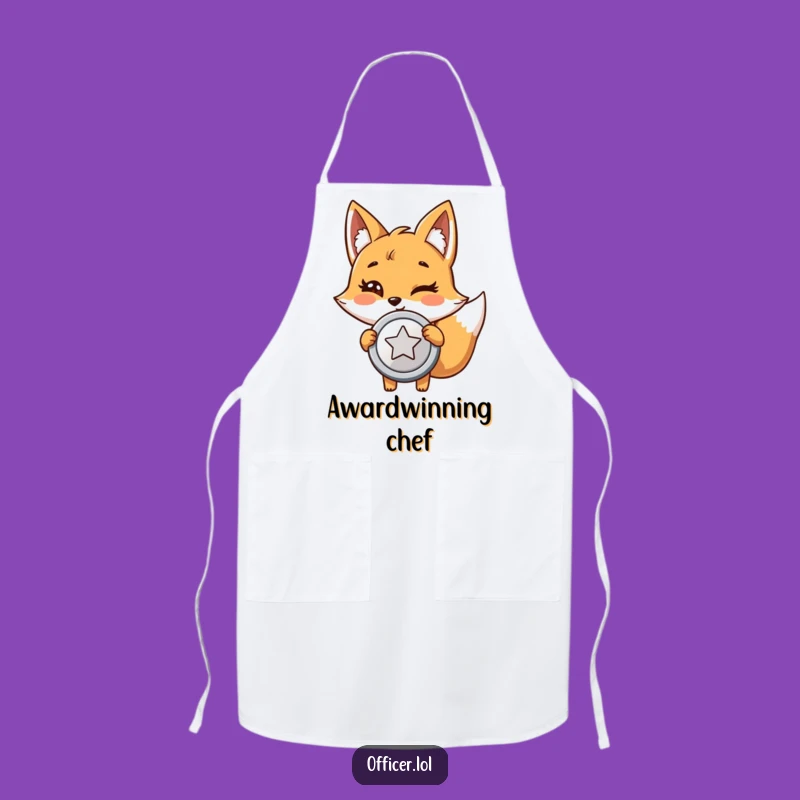Funny Fox Investigator Apron: Cook with Pride and Humor in This Hilarious Design
