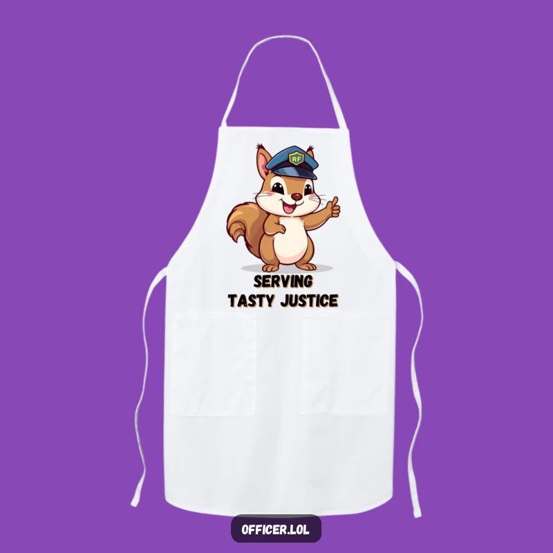Funny Squirrel Chef Apron - Hilarious Kitchen Gift for Organized Cooks