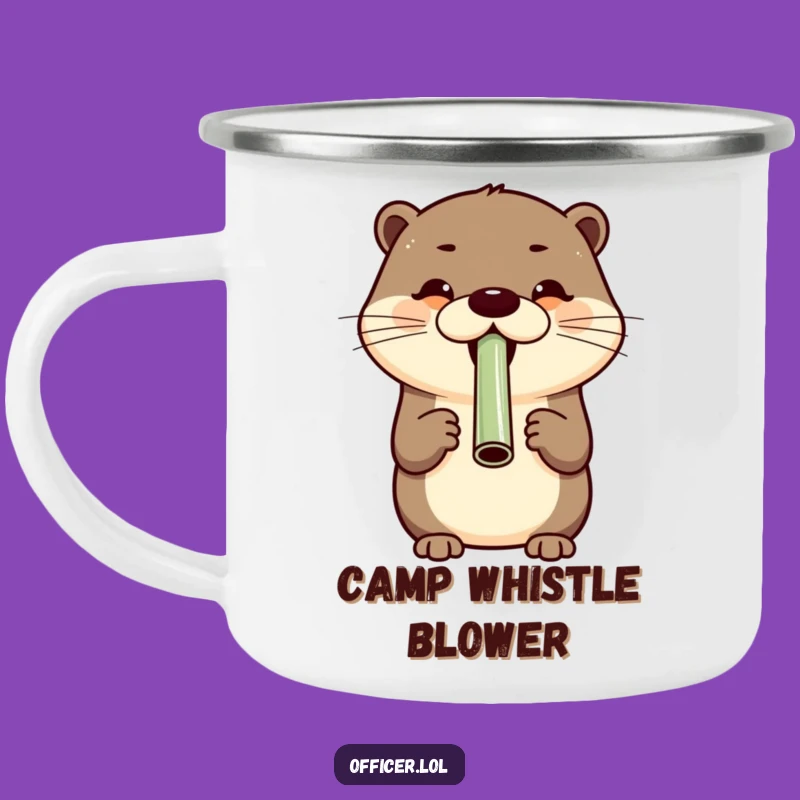Funny Otter Campfire Mug - Hilarious Outdoor Gift for Cheerful Adventurers