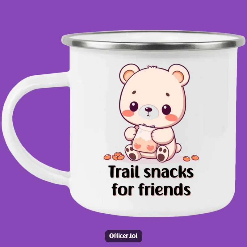 Funny Bear Cub Treat Camping Mug: Share Goodies on Your Adventures