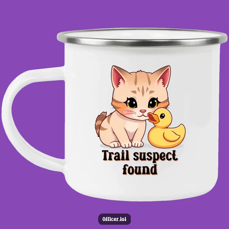 Funny Cat Trail Investigator Mug: Your Curious Companion for Adventures, A Hilarious Gift