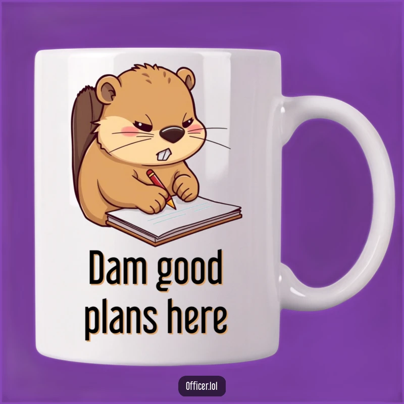 Funny Busy Beaver Scribe Mug: The Perfect Gift for the Overworked Professional