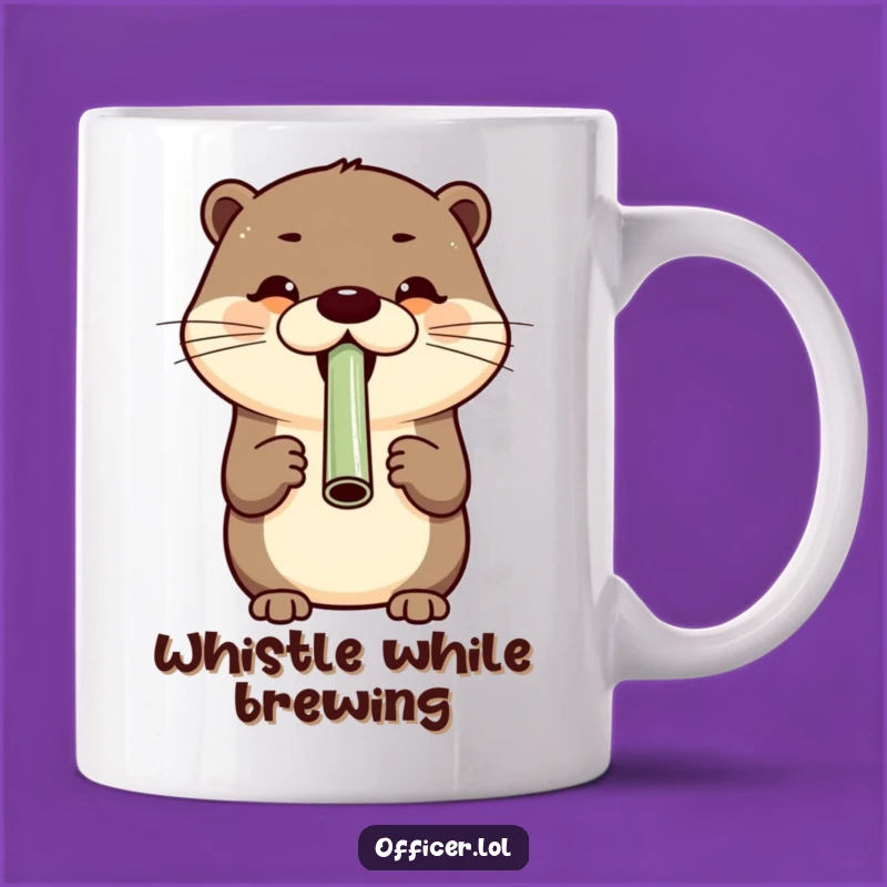 Funny Otter Whistle Mug - Hilarious Gift for Cheerful Morning People