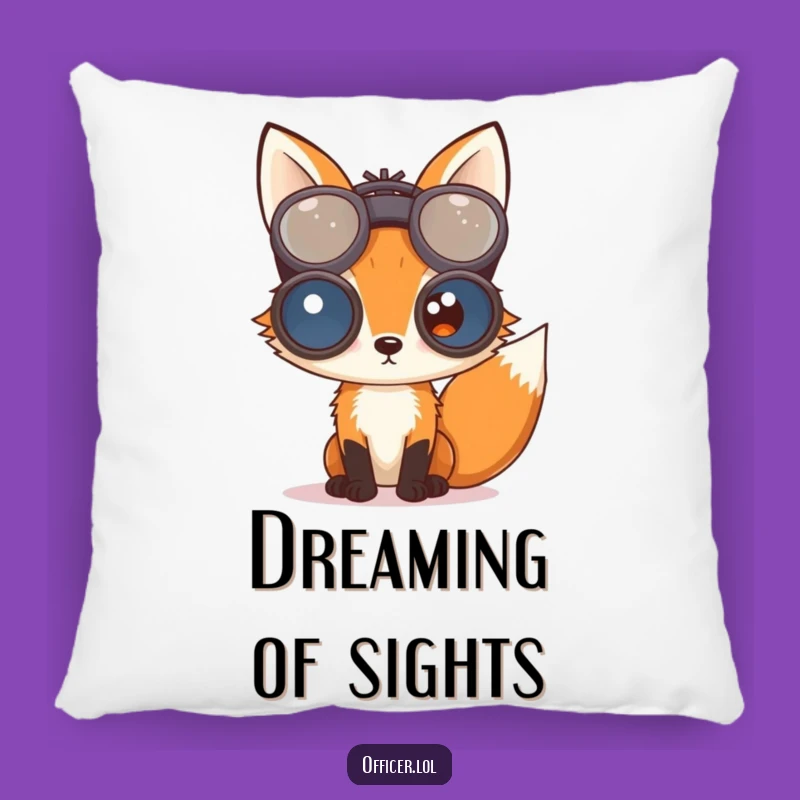 Funny Fox Pillow - Curious Explorer Comfort Gift