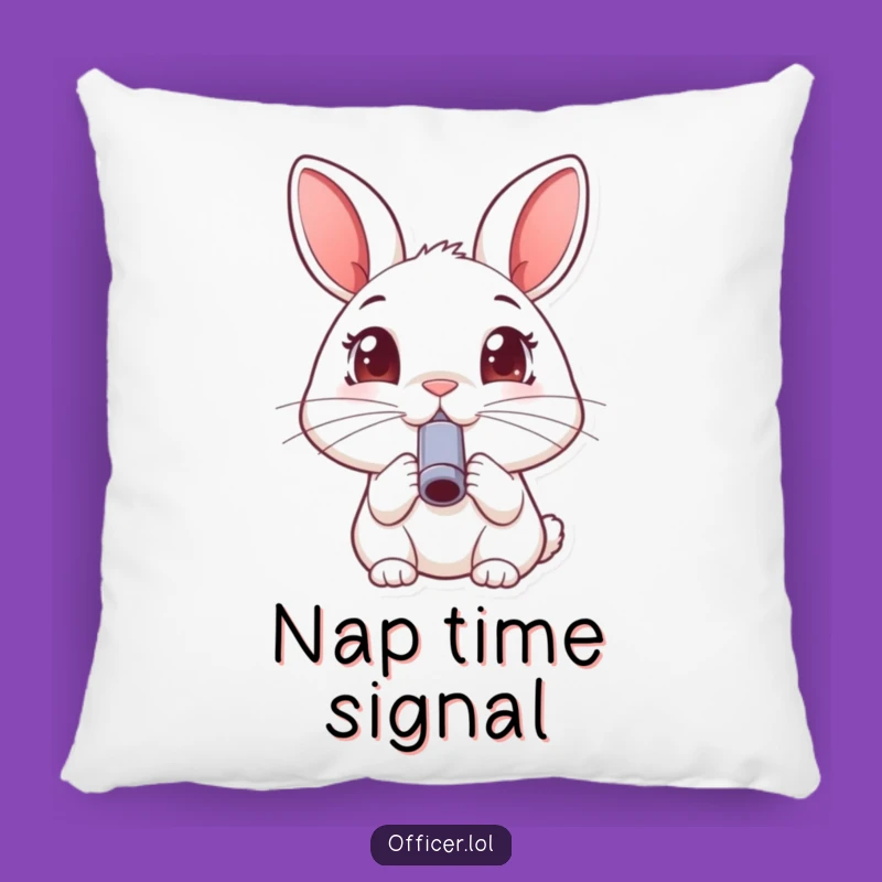 Funny Rabbit Whistle Pillow: Cozy Joyful Cushion, Perfect Humorous Home Gift
