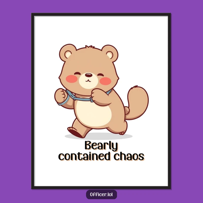 Funny Bear Digital Art: Bring Hilarious Art to Your Space!