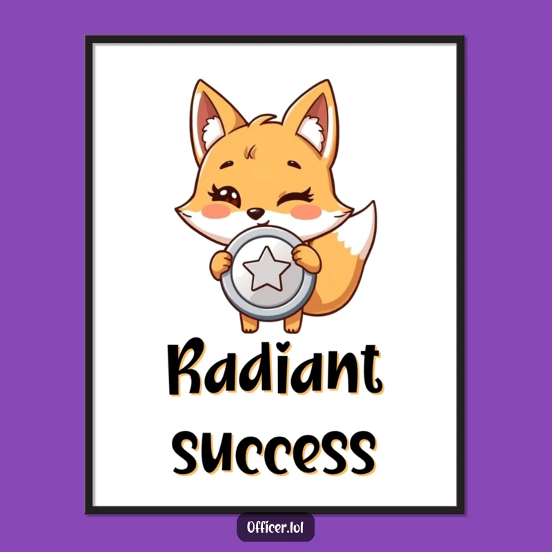 Funny Fox Detective Digital Art: Instant Prideful Wall Decor, A Hilarious Gift Idea