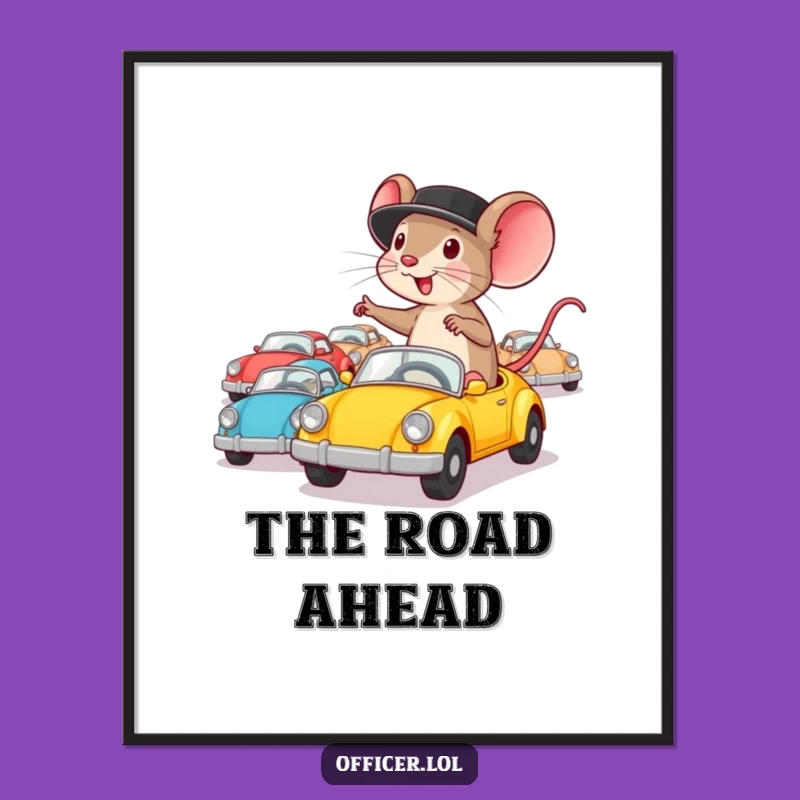 Funny Mouse Digital Art: Determined Director Decor for Ambitious Homes