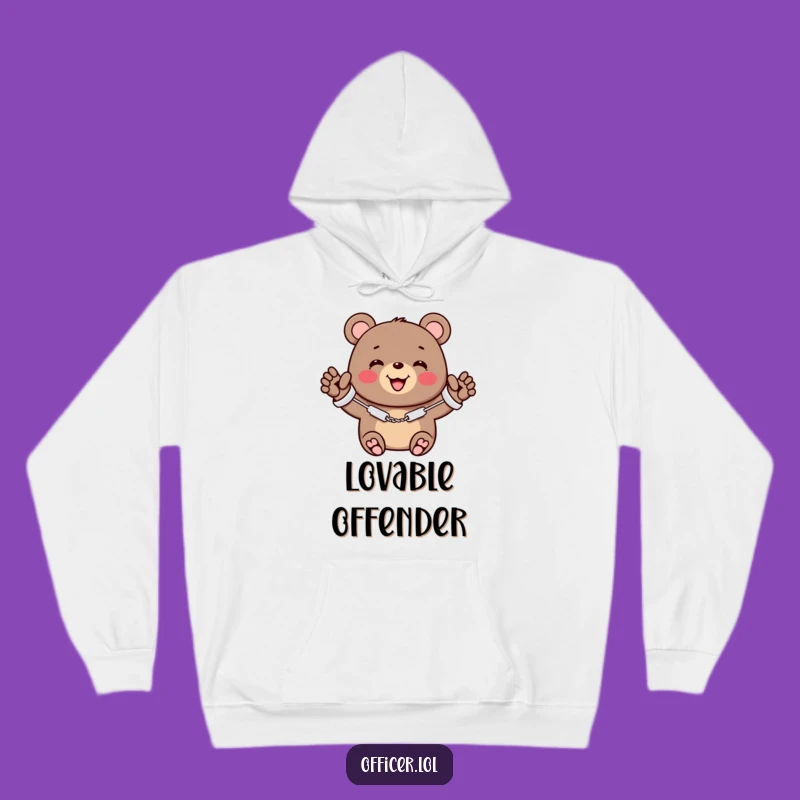 Cozy Funny Bear Handcuffs Hoodie - Warmth and Cuteness