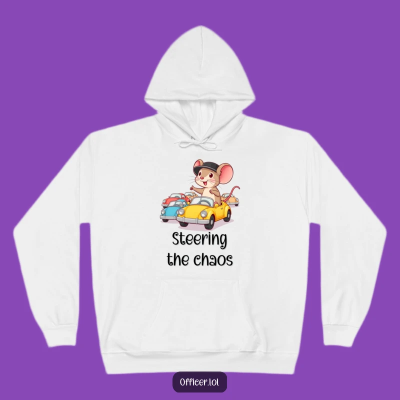Funny Mouse Hoodie: Cozy Determined Director Gift for Leaders