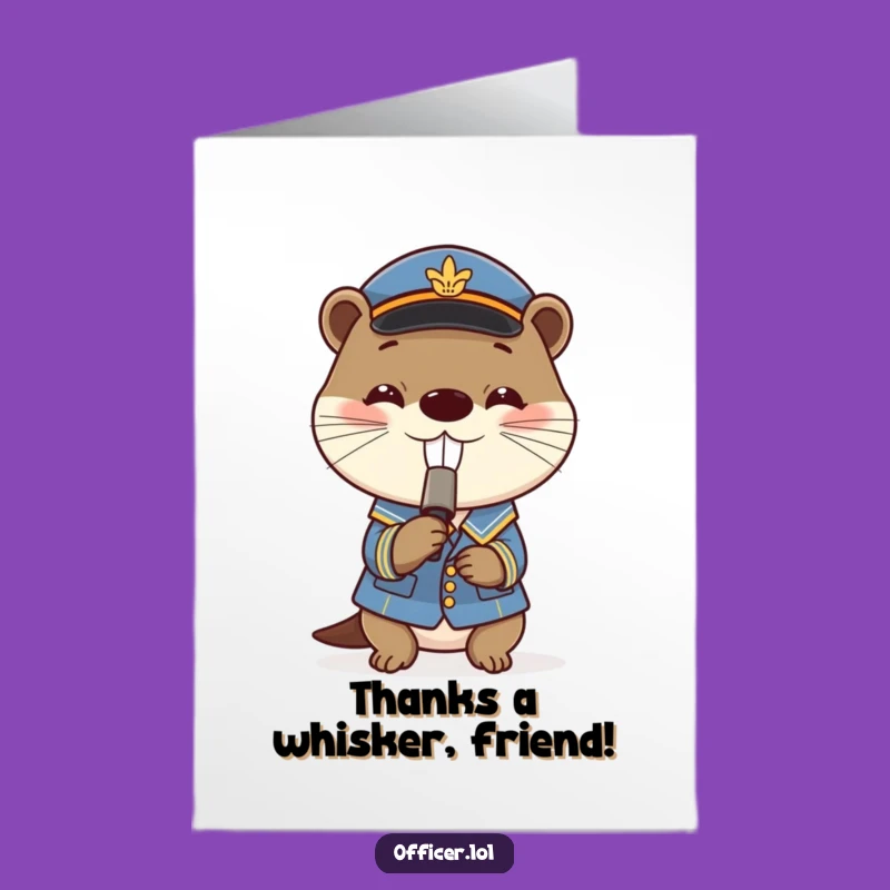 Free Printable Thank You Card: Otterly Grateful, Funny Downloadable Tune for Your Appreciation