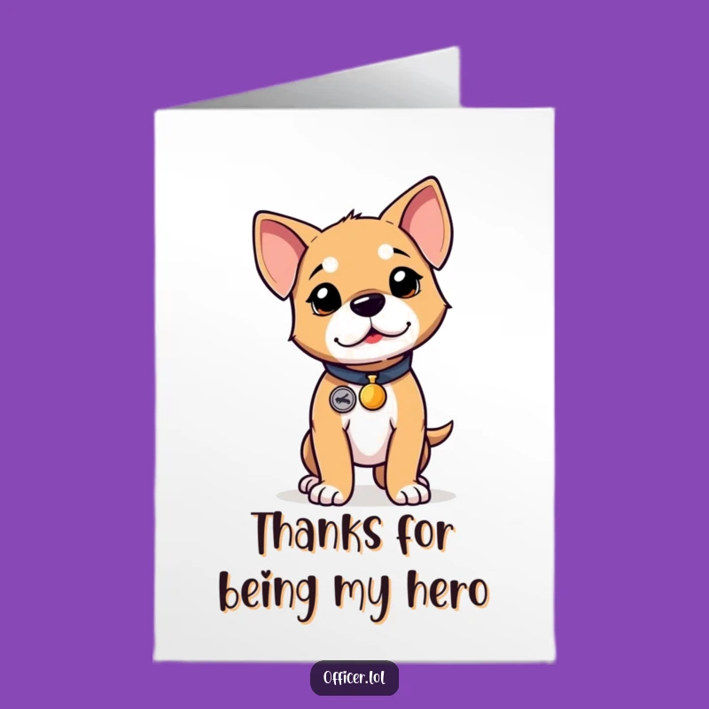 Free Printable Puppy Thank You Card: Proud Pup Expressing Thanks Funny Gift