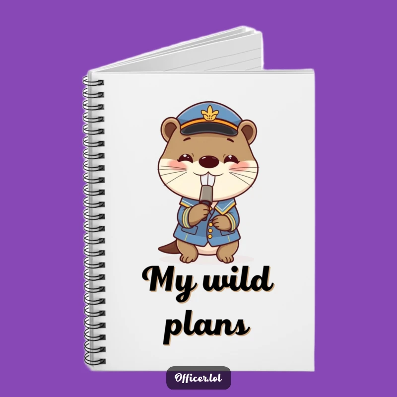 Funny Otter Notebook: Playful Writer's Journal with Whistle