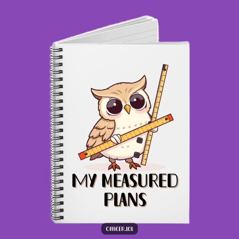 Funny Owl Measurement Notebook: Jot Down Plans with This Wise Bird