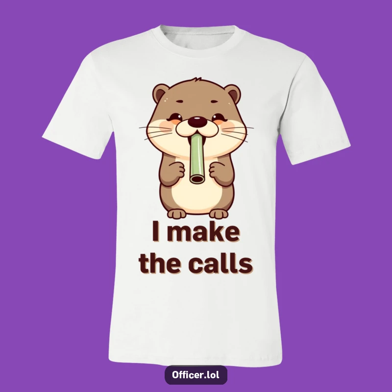 Funny Otter Cheer T-Shirt - Humorous Tee for Happy Go-Getters