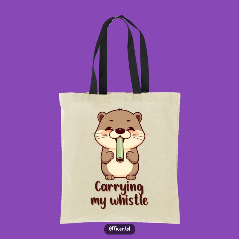 Funny Otter Adventure Tote Bag - Hilarious Carry-All for Cheerful People