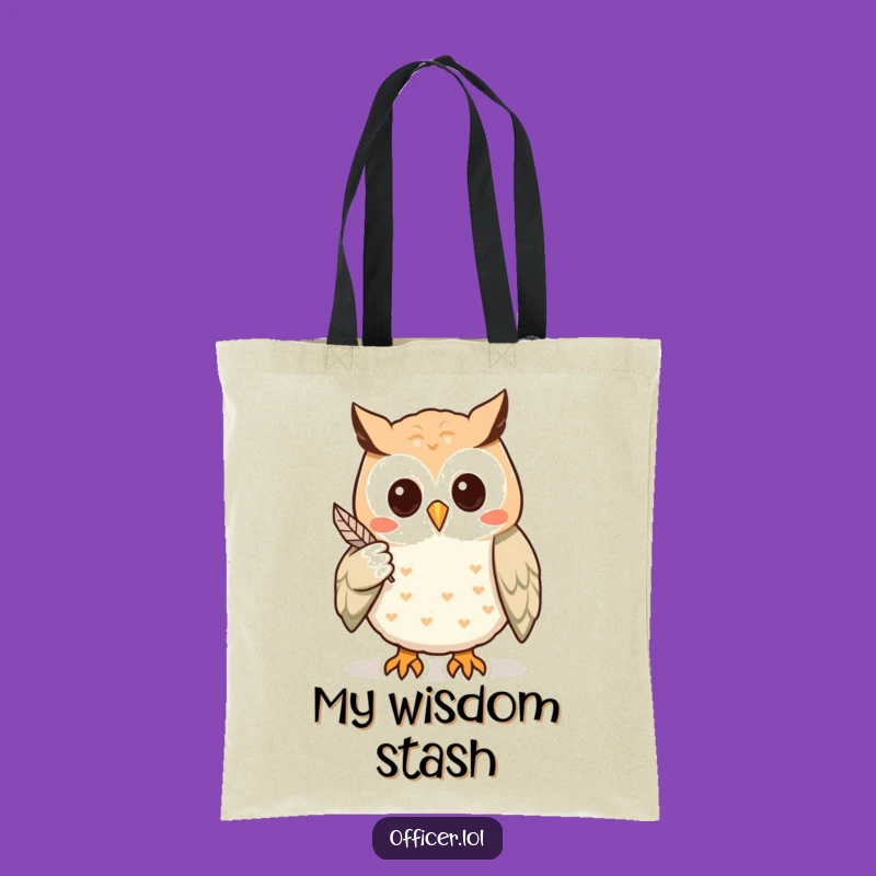 Funny Owl Detective Tote Bag: Carry Your Clues with Humorous Smartness