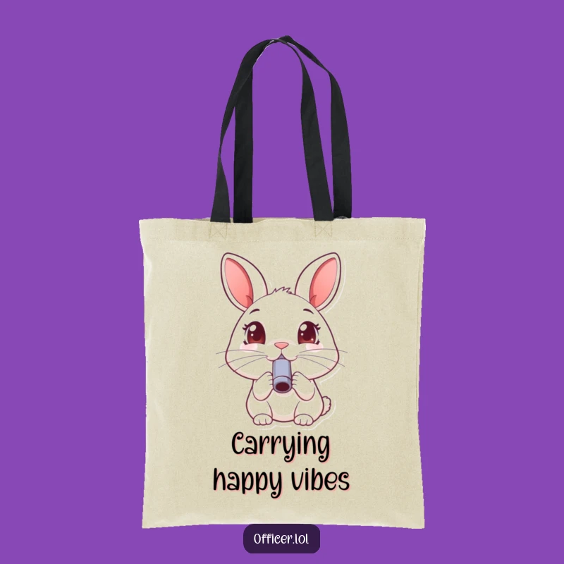 Funny Rabbit Whistle Tote Bag: Chic Joyful Animal Bag, Ideal Funny Gift