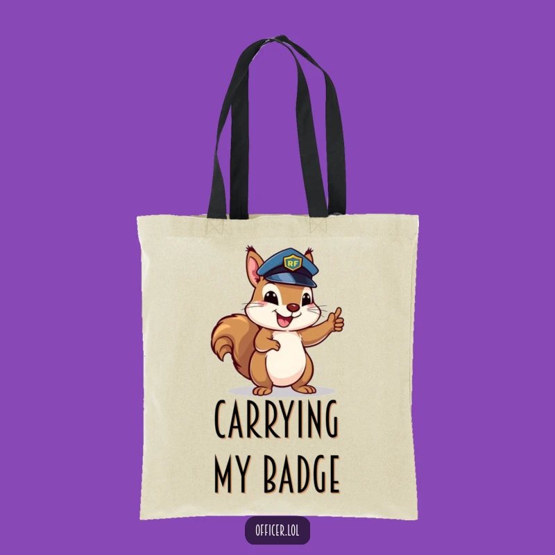 Funny Squirrel Traffic Tote Bag - Hilarious Carry-All for Organized Fun