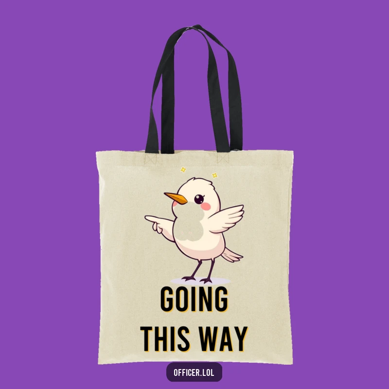 Funny Starling Tote Bag: Carry Your Direction with Humorous Style!